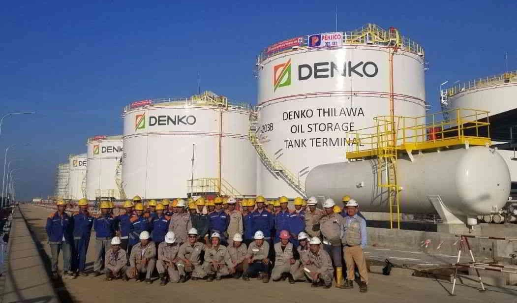 Denko Thilawa oil storage tank terminal project